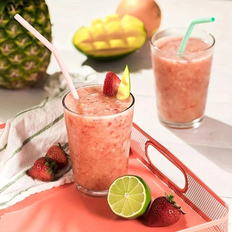 Silicone Replacement Straws with Brush
