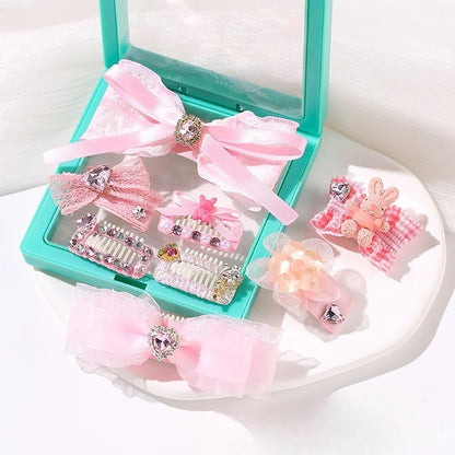 Pink Satin Pet Hairpin