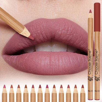 12 Color Matte Lip Liner Pencil Set