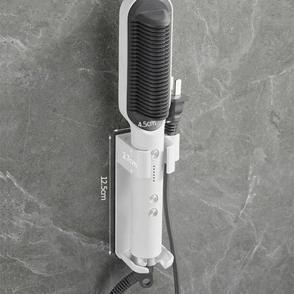 Wall-Mounted Hair Straightener & Curling Iron Holder