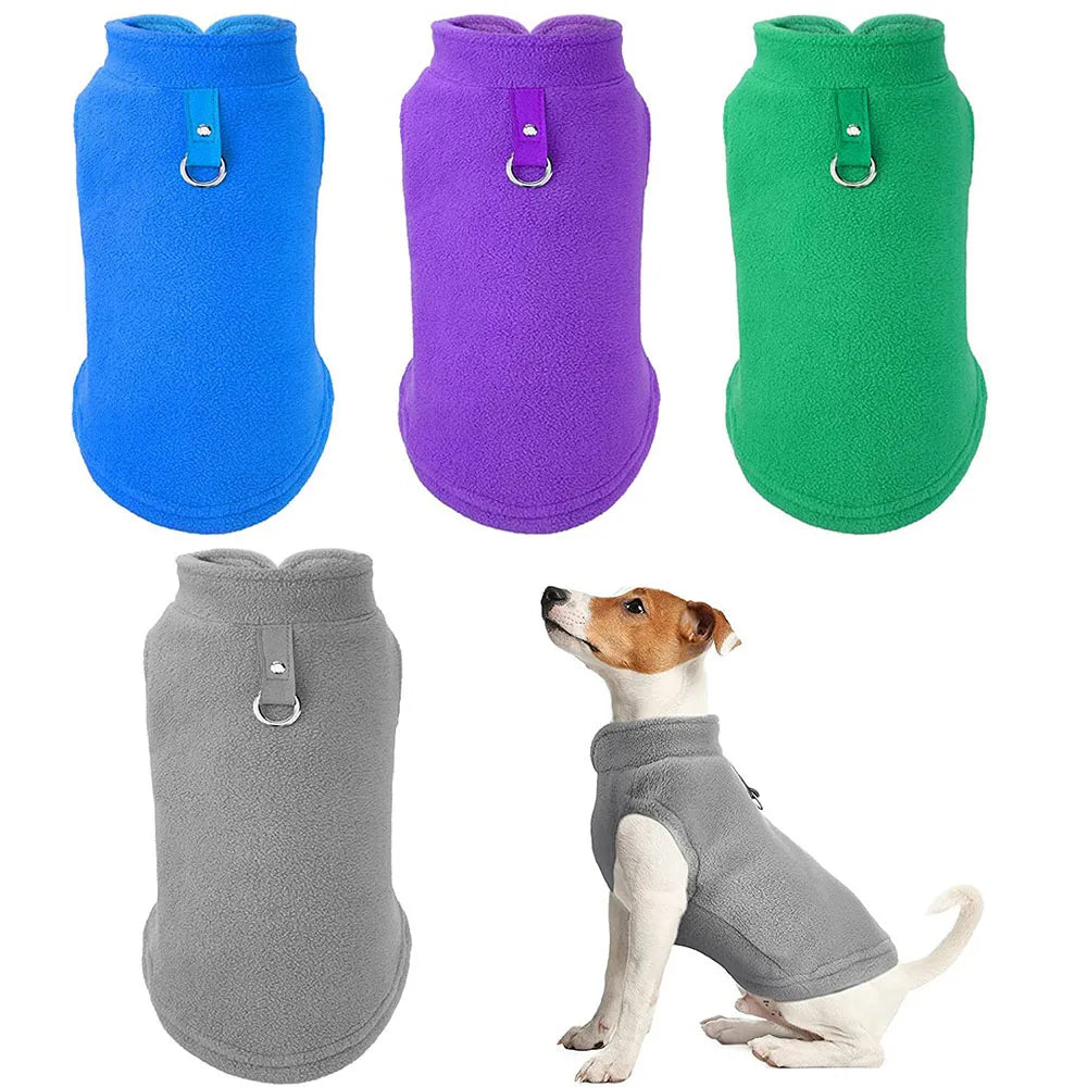 Fleece Dog Vest Jacket