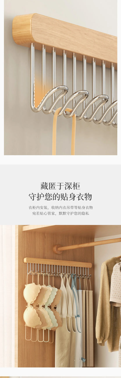 Retractable Wooden Wall Hanger