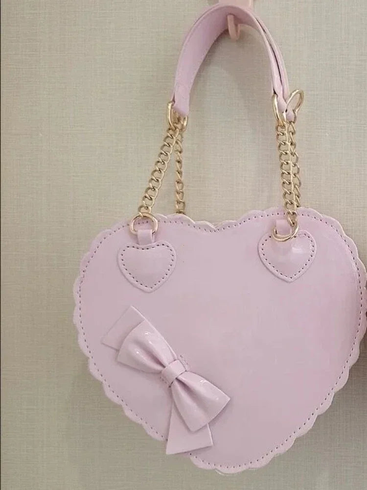 Heart-Shaped Lolita Crossbody Handbag