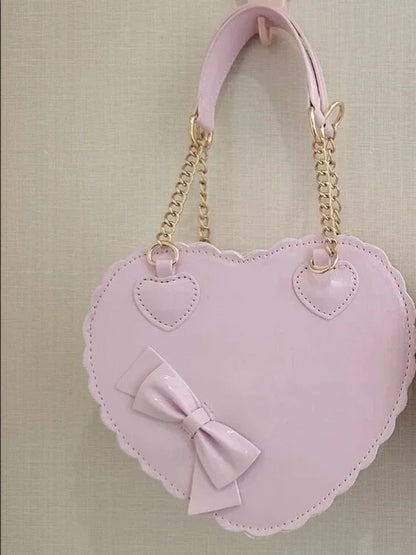 Heart-Shaped Lolita Crossbody Handbag