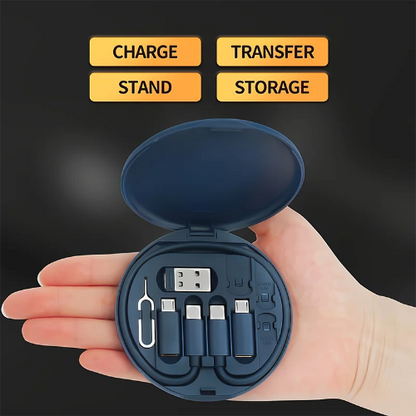 Multi-Connector USB Charging Adapter Kit with Storage Case
