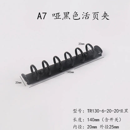A7 Ring Binder Mechanism – Mini Loose Leaf Notebook Rings with Screws
