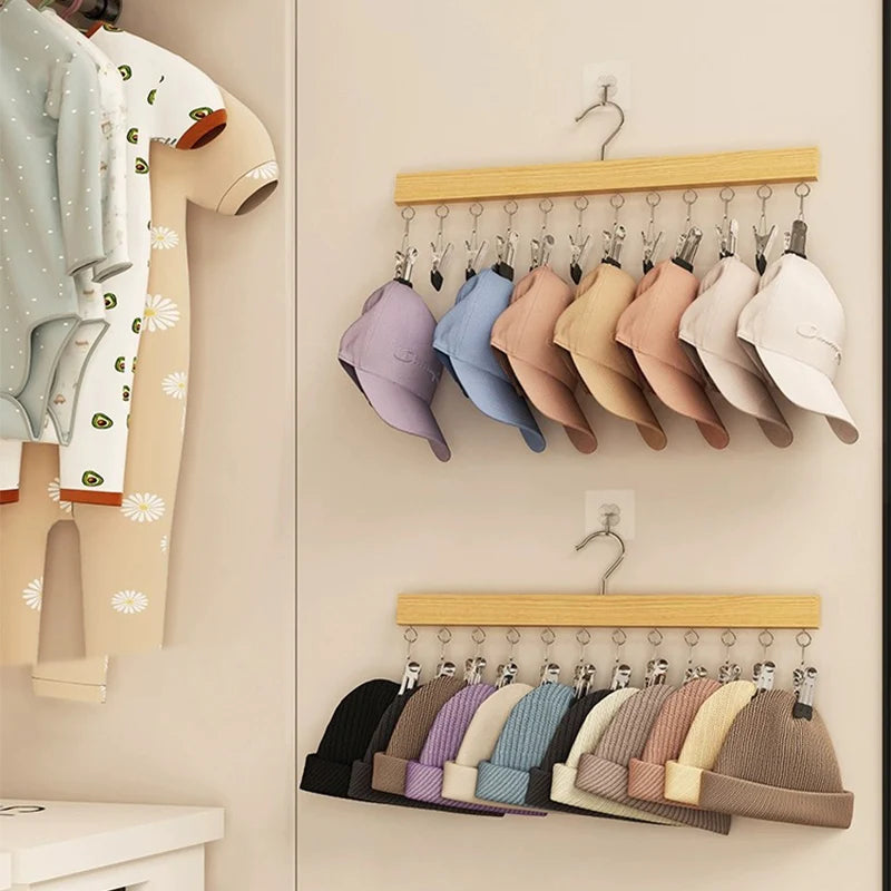 6 or 10 Clip Closet Storage Hanger