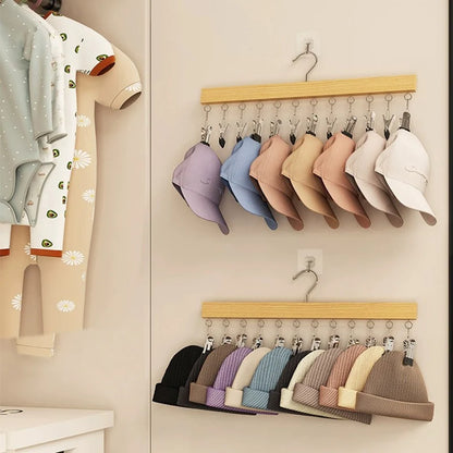 6 or 10 Clip Closet Storage Hanger