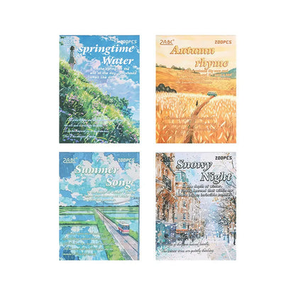 Landscape PET Collage Paper Pack for Journals & DIY Crafts