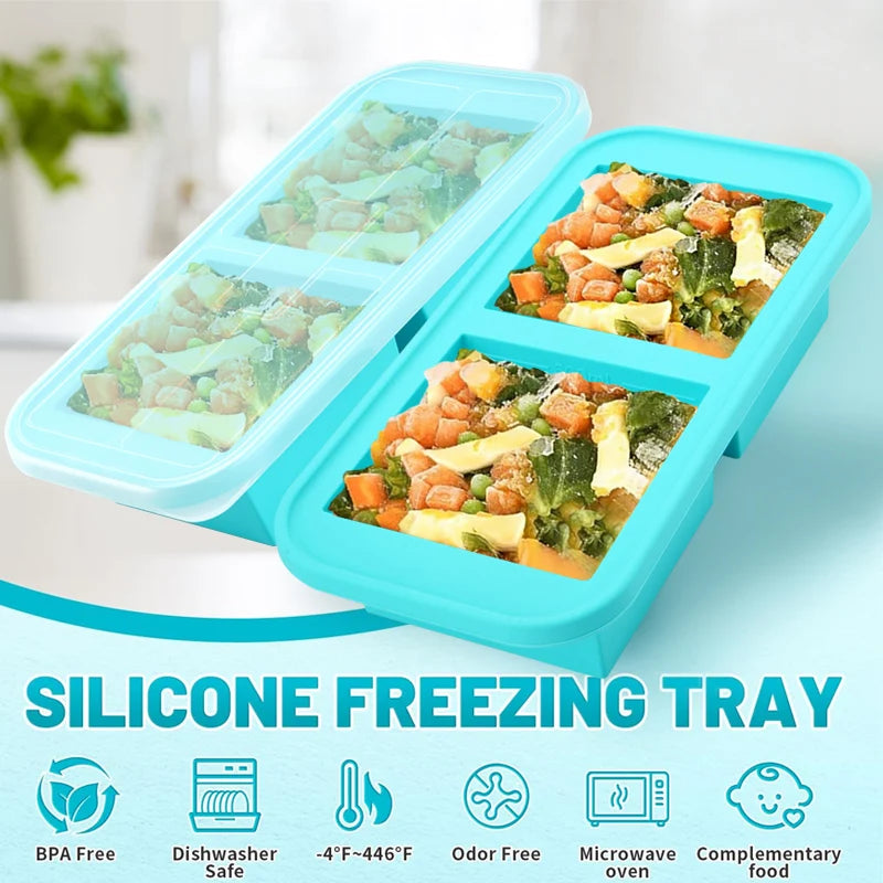 Silicone Freezer Meal Preparation  Molds