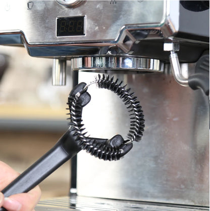 Espresso Machine Group Head Cleaning Brush with Removable Cleaning Head