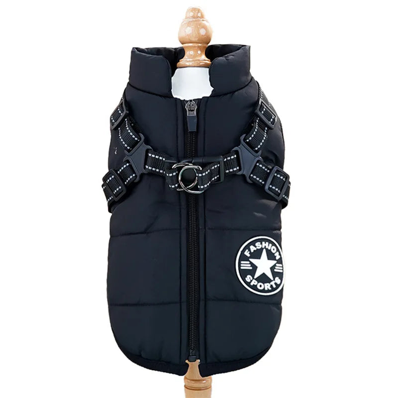Waterproof Dog Winter Harness Coat