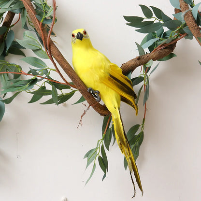 Realistic Artificial Parrot Ornament