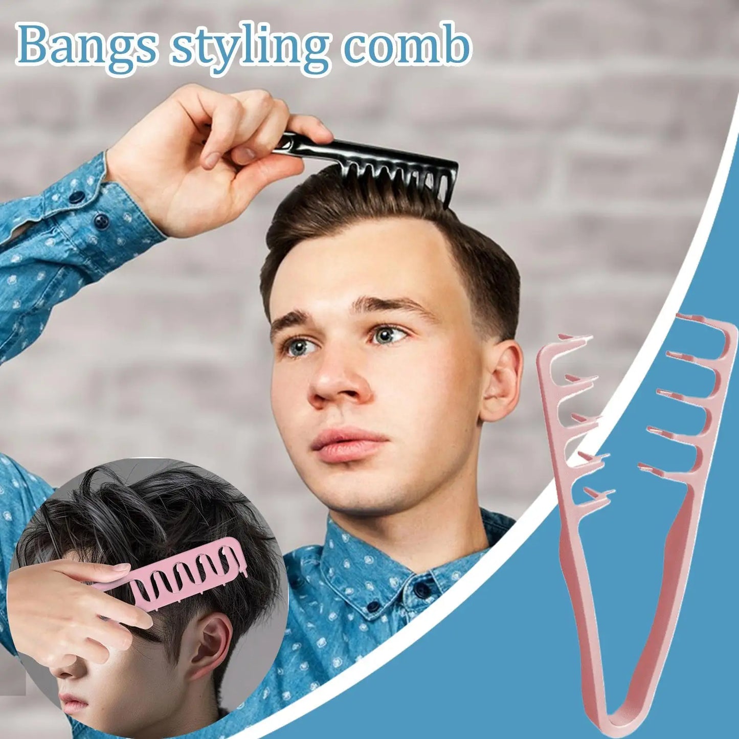 Wide Tooth Volumizing Hair Styling Comb