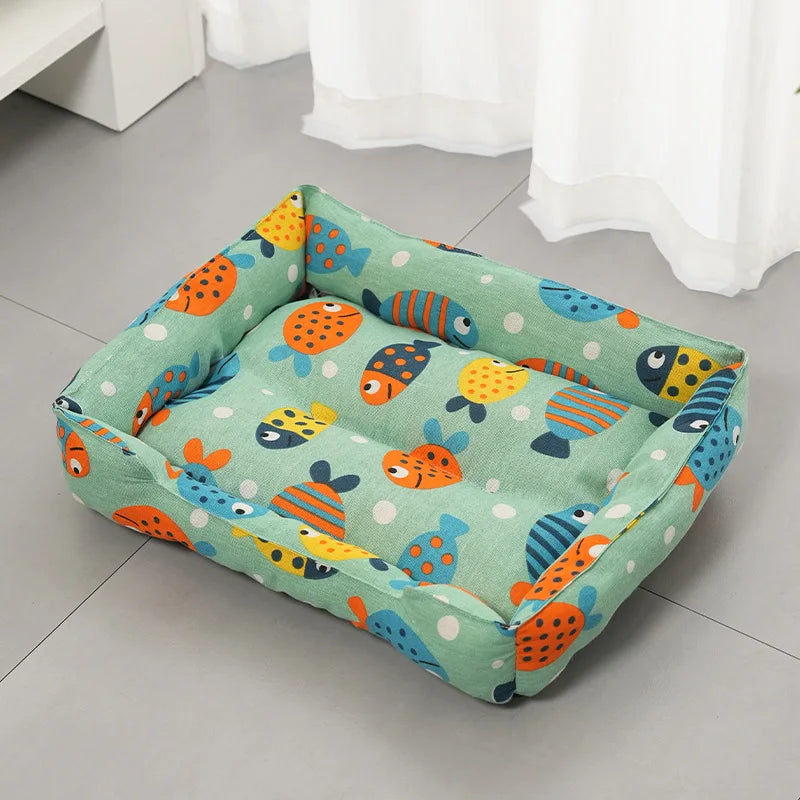 Linen Cooling Pet Sofa Bed