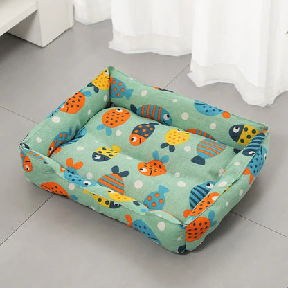 Linen Cooling Pet Sofa Bed