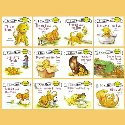 12 Books Set Biscuit Dog Series English Picture Books