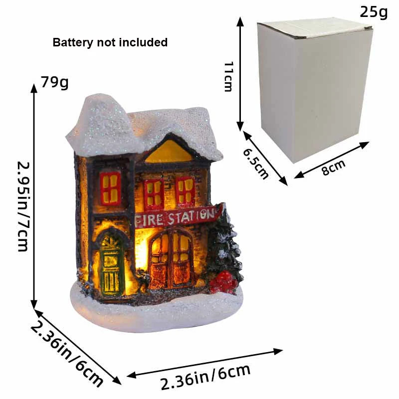 LED Christmas Village House Ornament