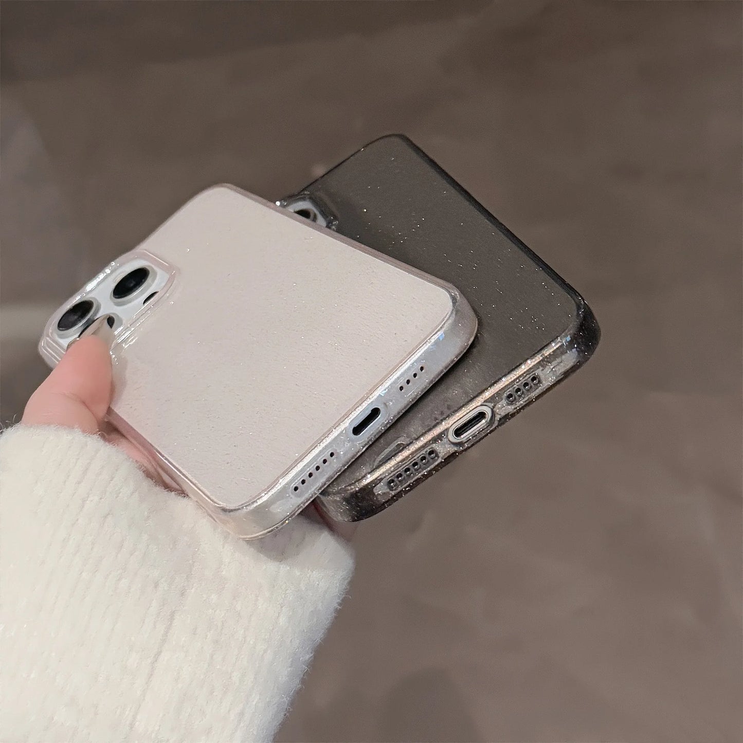 Glitter Clear iPhone Case