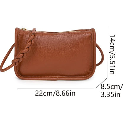 Genuine Cow Leather Crossbody Bag