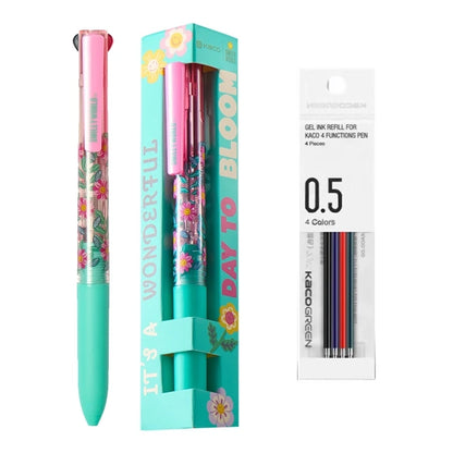 0.5mm Gel Pen & Mechanical Pencil Multi Pen for School & Office