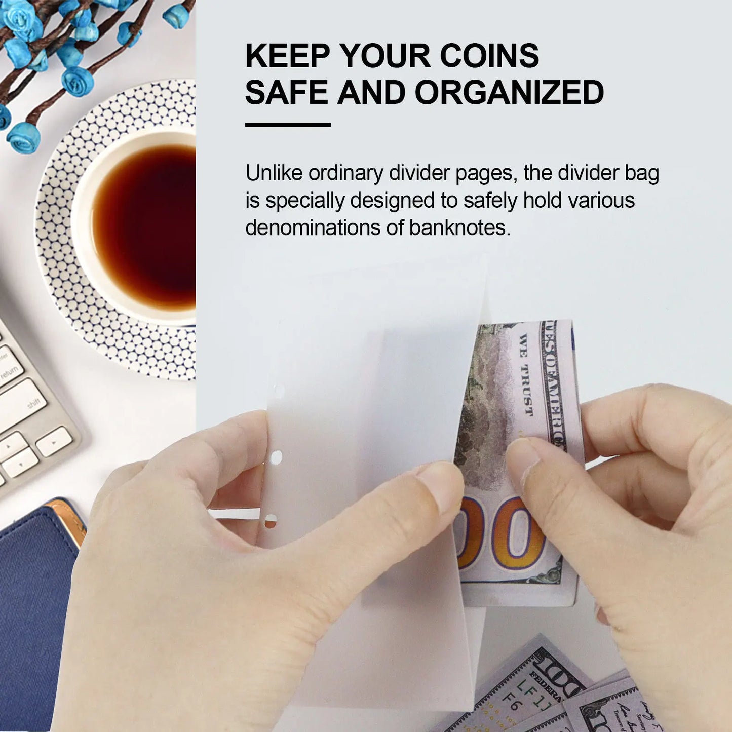 A6 & A7 Loose Leaf Binder Dividers with Cash Envelopes