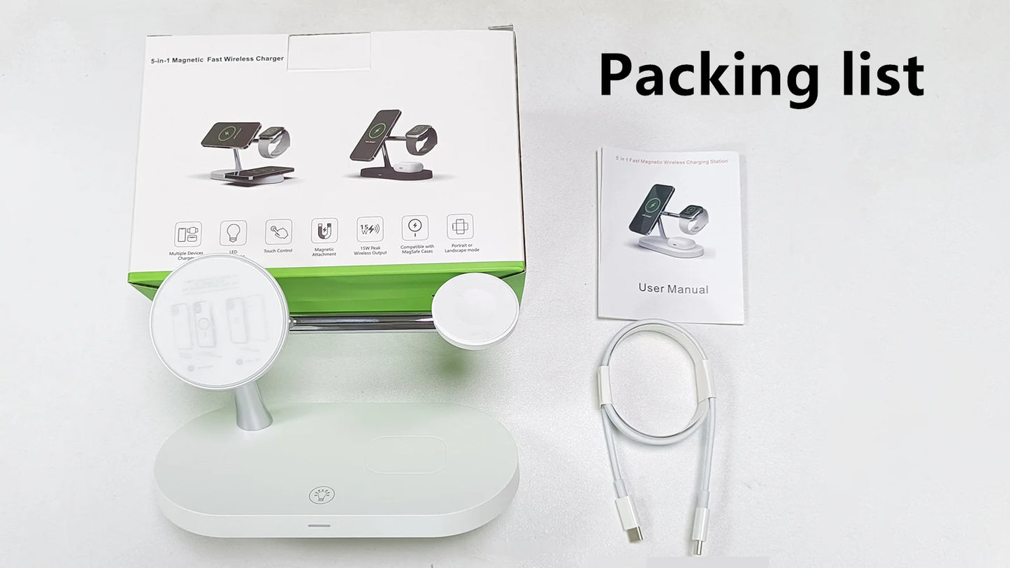 3-in-1 Magnetic Wireless Charging Station