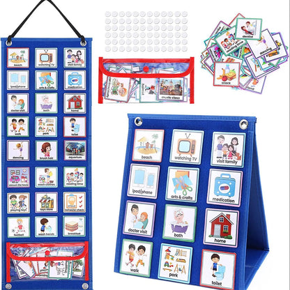 Kids Visual Daily Routine Chart with 70 Activity Cards