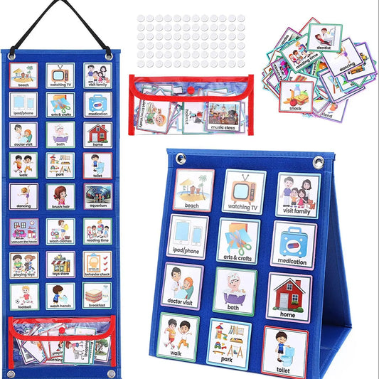 Kids Visual Daily Routine Chart with 70 Activity Cards