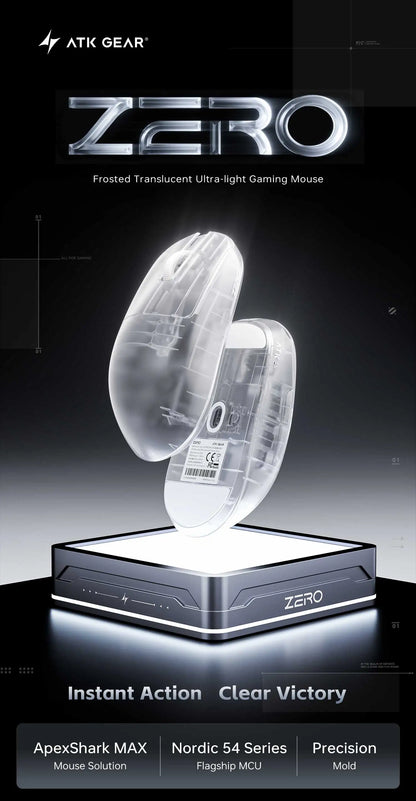 39g Wireless 8K Gaming Mouse with PAW3950 Ultra Sensor