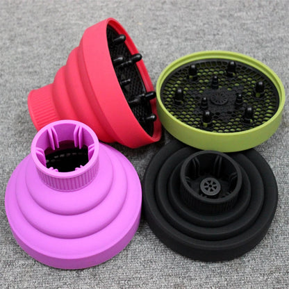 Foldable Silicone Hair Dryer Diffuser Attachment