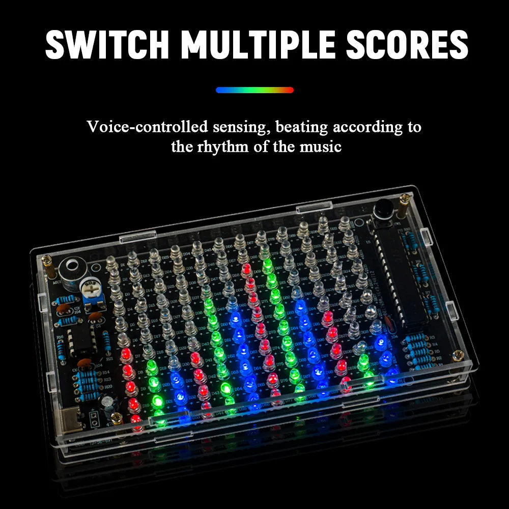Sound-Controlled Audio Frequency Display Soldering Project Kit