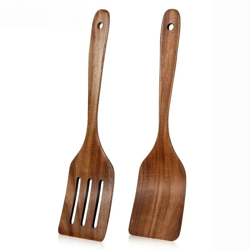 Wooden Cooking Spatula Set