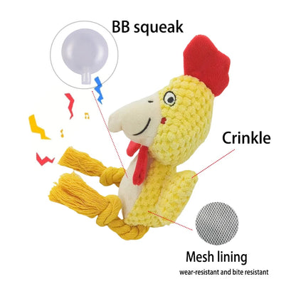 Animal Plush Squeaky Dog Toy