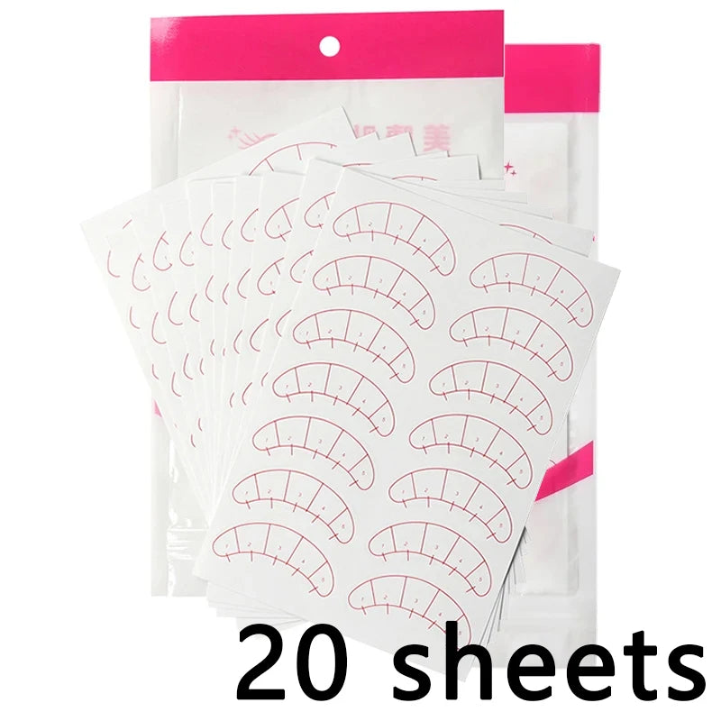 Eyelash Mapping Stickers