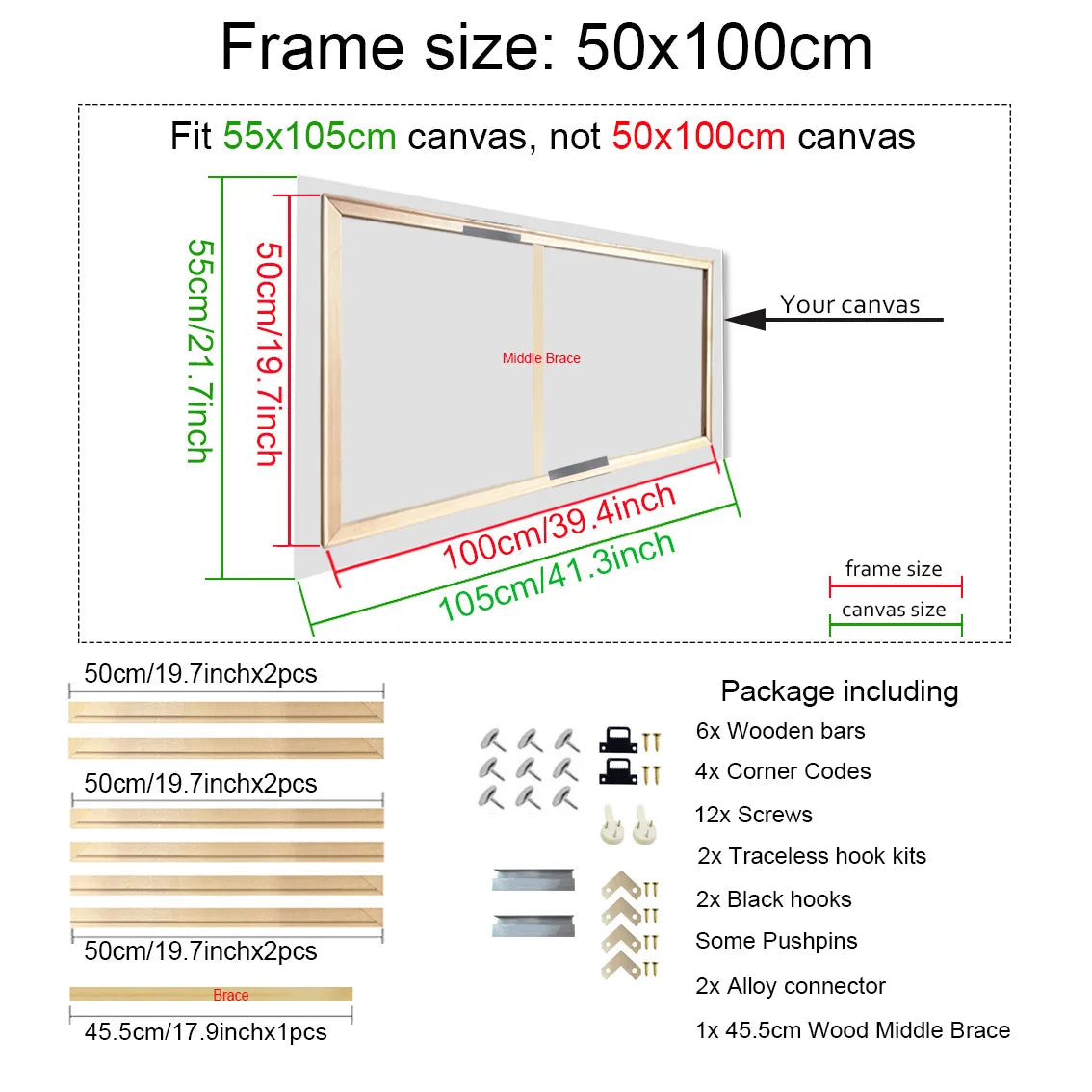 Wooden Canvas Frame for Paintings & Photos
