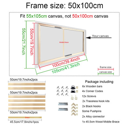 Wooden Canvas Frame for Paintings & Photos