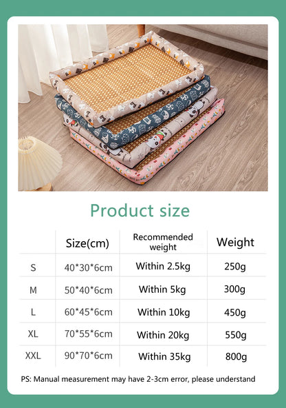 Cooling Rattan Pet Mat