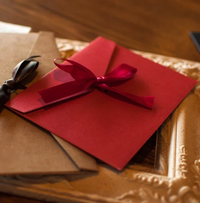 Pearlescent Ribbon Gift Envelopes