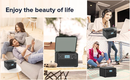 Portable Bluetooth CD Player with FM Radio