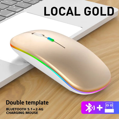 Rechargeable Bluetooth & 2.4GHz Wireless Mouse