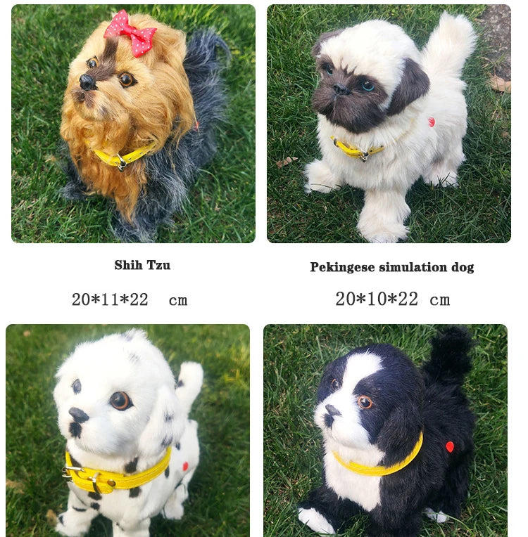 Interactive Walking Plush Robot Dog
