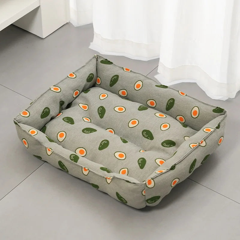 Linen Cooling Pet Sofa Bed