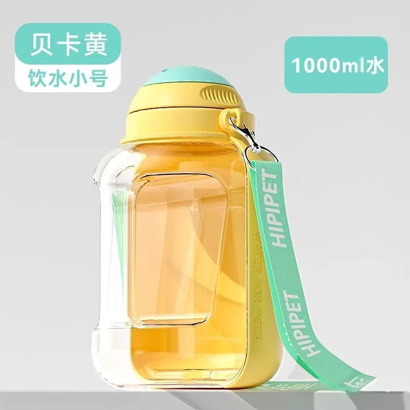 2-in-1 Portable Dog Water Bottle & Food Container