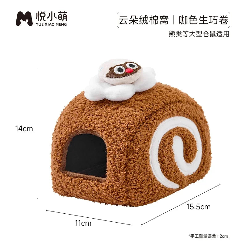 Warm Plush Hamster House
