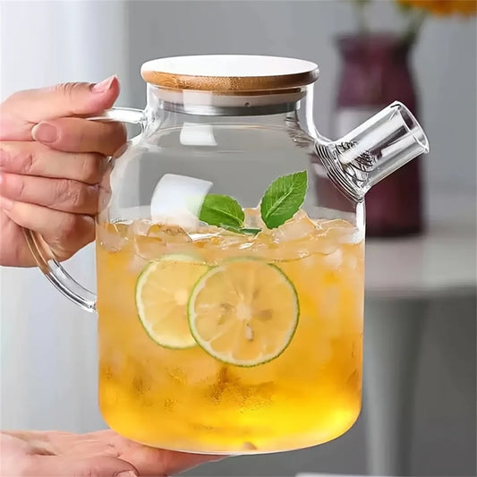 Large Capacity Heat-Resistant Glass Teapot
