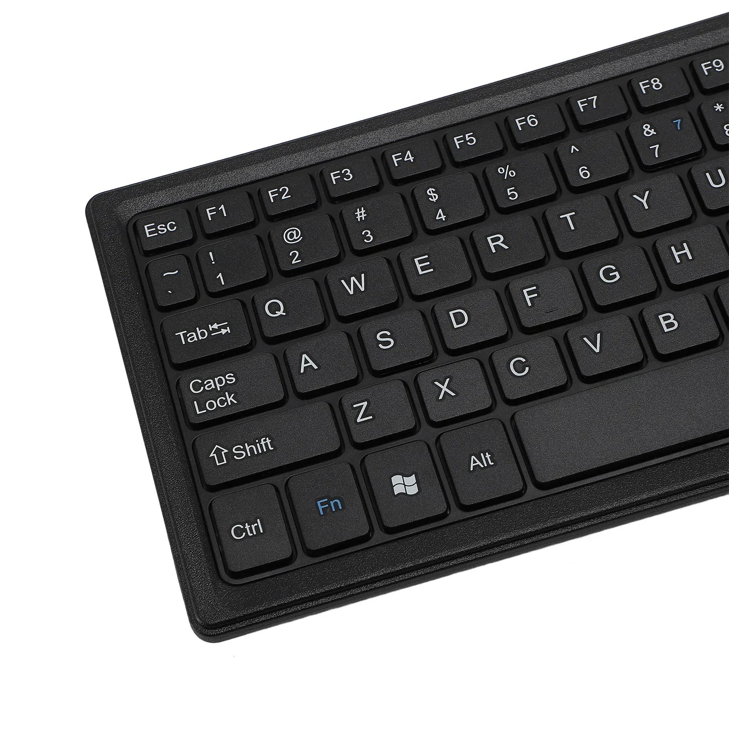 Compact Water-Resistant Wired Keyboard with Integrated Touchpad