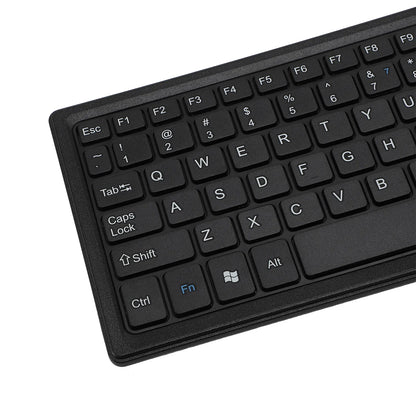 Compact Water-Resistant Wired Keyboard with Integrated Touchpad