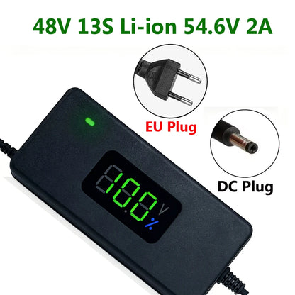Smart Lithium Battery Charger with LED Display