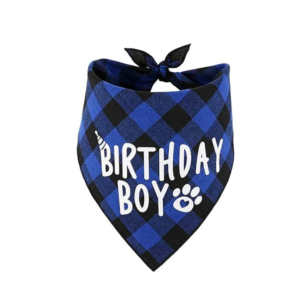 Dog Birthday Party Hat & Bandana Set
